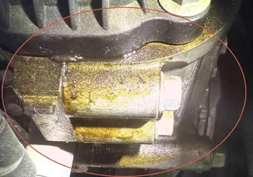 Oil leak detected 2